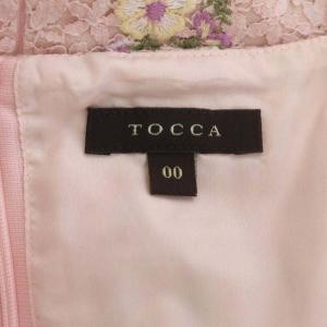 TOCCA 近年モデル FRAGRANT BEAUTY ドレス ワンピース ひざ丈 半袖 総レース 花柄 00 ピンク