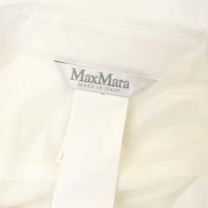 Max Mara チュニックシャツ プルオーバー 長袖 42 白 ホワイト