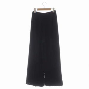ENFOLD 22SS PLEATS センタープレスレギンス パンツ トラウザーズ プリーツ ワイド 36 黒 ブラック