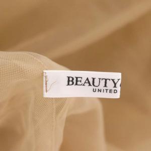 BEAUTY&YOUTH UNITED ARROWS ナイロンチュール レイヤード プルオーバー カットソー 長袖 ベージュ