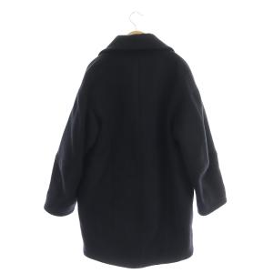 SNIDEL 22AW Sustainaウールコクーンダブルコート チェスター アウター 0 黒 ブラック