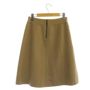 FOXEY BOUTIQUE 台形スカート 膝丈 カシミヤウール混 40 ベージュ