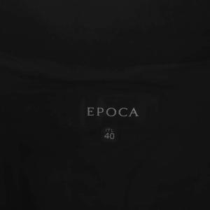 EPOCA ニットジャケット ブルゾン ウール I40 黒 ブラック