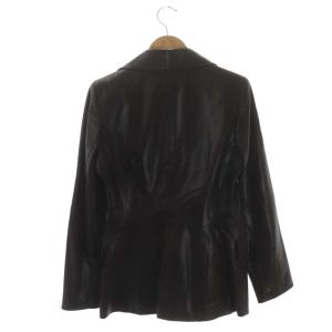 EPOCA レザージャケット ラムレザー テーラード I40 ダークブラウン