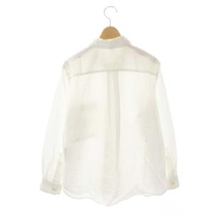 MHL. GARMENT DYE BASIC POPLIN 長袖シャツ ブラウス コットン 1 オフホワイト