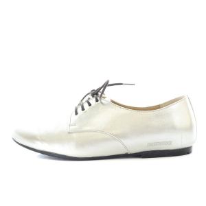 BIRKENSTOCK SAUNDERS ドレスシューズ ローファー ラウンドトゥ 37 24cm シルバー