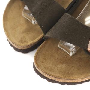 BIRKENSTOCK サンダル ベルト ストラップ ロゴ 37 24.0cm 茶 ブラウン