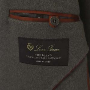 Loro Piana テーラードコート カシミヤ混 L グレー