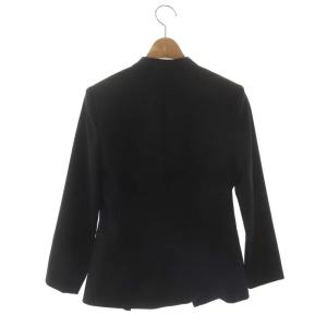 Theory Tailor Lanai ノーカラージャケット ボタンレス 背抜き 0 黒 ブラック