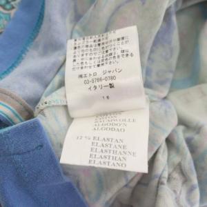 ETRO ペイズリー柄 Tシャツ カットソー 半袖 総柄 ブルー マルチカラー