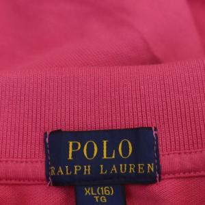 POLO RALPH LAUREN ホース刺繍ポロシャツ 半袖 XL ピンク