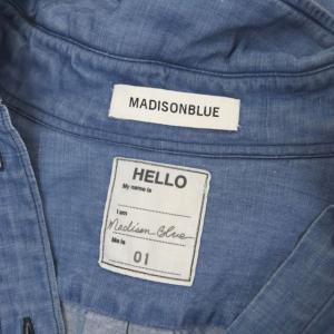 MADISONBLUE MADAME SHIRT シャツ 長袖 1 青 ブルー