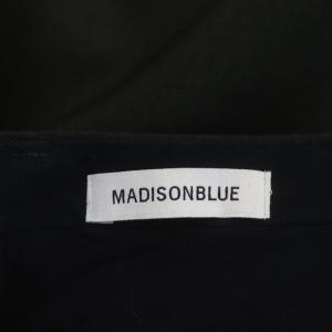 MADISONBLUE ウールセンタープレススラックスパンツ テーパード タック 00 ダークグリーン
