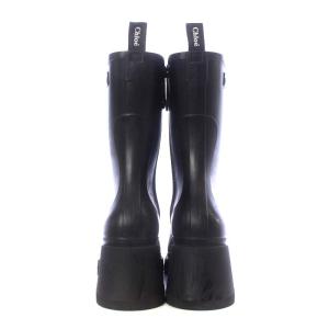 Chloe BETTY RAINBOOTS チャンキーヒール ショート スクエアトゥ ラバー 37 24cm