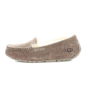 UGG australia ANSLEY モカシン スリッポン ボア US5 22cm 茶 ブラウン 3312