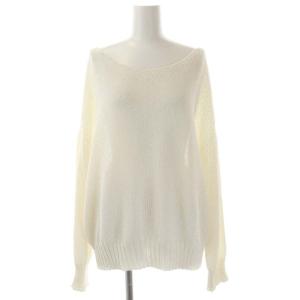 23SS ペーパーヤーン 2Way プルオーバーカットソー 長袖 アイボリー