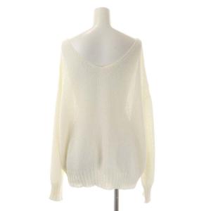 Spick&Span 23SS ペーパーヤーン 2Way プルオーバーカットソー 長袖 アイボリー