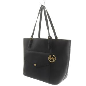 MICHAEL Michael Kors JET SET ITEM LG PKT MF TOTE トートバッグ レザー ロゴ チャーム 黒 ブラック 35S6GTTT3L