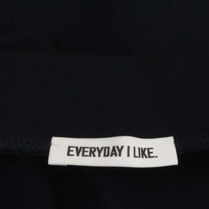 EVERYDAY I LIKE 21SS Jersey フレアスカート ロング マキシ丈 紺 ネイビー