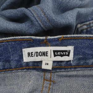 Levi's ×Re/Done デニムパンツ ダメージ加工 テーパード 24 ブルー