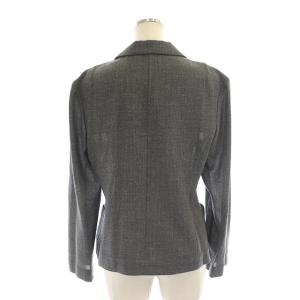 yoshie inaba セットアップ 上下 ジャケット シングル 総裏地 タイトスカート ひざ丈 ウール 11 グレー