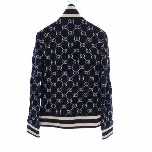 GUCCI GGジャカード コットン ジャケット ジョギングパンツ セットアップ 上下 XS ネイビー