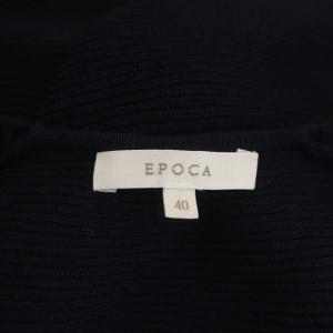 EPOCA ロングニットカーディガン 長袖 40 濃紺 ダークネイビー