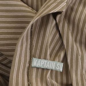 KAPTAIN SUNSHINE 23SS Hard Twisted Border Jersey Boatneck L/S TEE Tシャツ カットソー 長袖