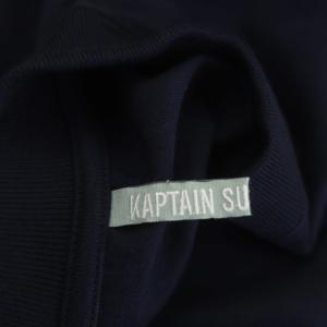 KAPTAIN SUNSHINE Suvin Supima L/S Tee カットソー Tシャツ 長袖 36 紺 ネイビー