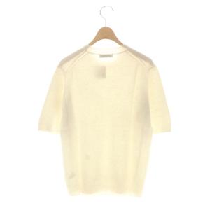 MADISONBLUE Deuxieme Classe取り扱い CA/W CREW NECK SHORT SS PO ニット セーター 五分袖 カシミヤ混