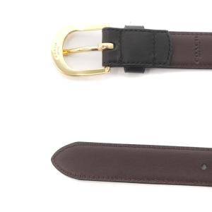 COACH ベルト レザー ロゴ M 黒 ブラック ゴールド F78180 IMC1A