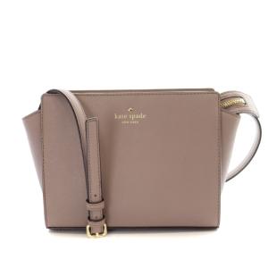 ワンポイントショルダーバッグ レザー 紫 パープル