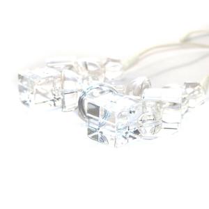 ENFOLD ネックレス ペンダント クリア パーツ リボン 白 ホワイト