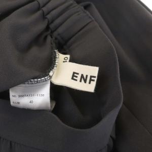 ENFOLD イージー タックパンツ テーパード 40 チャコールグレー