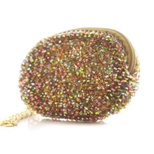 ANTEPRIMA ワイヤーポーチ 小物入れ PVC チェーン ゴールド マルチカラー