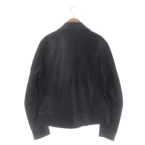 UNITED ARROWS シープレザーライダースジャケット ダブル L 黒 ブラック