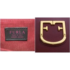 FURLA BRAVA MINI CROSSBODY ショルダーバッグ ワンショルダー 斜め掛け レザー ボルドー