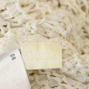 GRACE CONTINENTAL テープヤーンニットトップ カットソー 七分袖 36 アイボリー