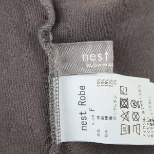 nest Robe 23AW UpcycleLino 裏毛メッセージプルオーバー IMPISH トレーナー スウェット F チャコール アイボリー