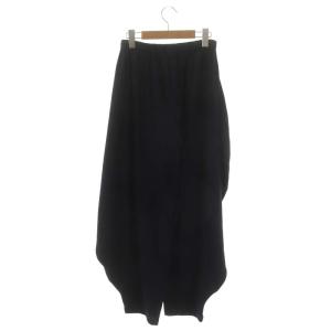 ENFOLD 23SS CIRCLE DRAPE PANTS ワイド イージー デザイン 36 ダークネイビー