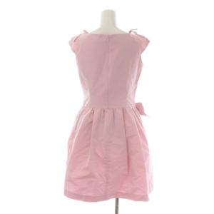 M'S GRACY ワンピース 膝丈 リボン ノースリーブ 36 ピンク
