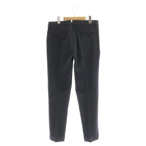 INCOTEX スラックス テーパードパンツ タック ジッパーフライ 46 チャコールグレー