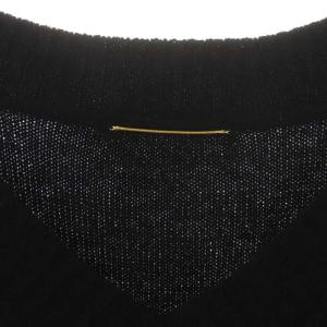 L'Appartement 21AW Feminity Knit ニット セーター 長袖 Vネック カシミヤ ウール混 黒 ブラック