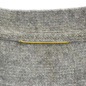 L'Appartement 21AW pearl button V/NC/D カーディガン パールボタン 前開き ウール グレー