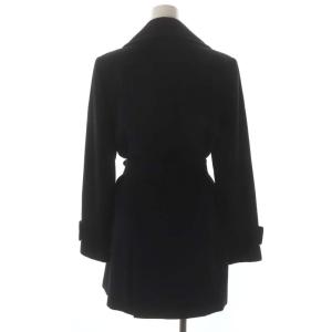 GIVENCHY BOUTIQUES アンゴラ コート アウター リボンベルト付き 38 黒 ブラック