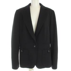 23区 スーツ セットアップ ウール ジャケット スカート 44 XXL 黒 ブラック