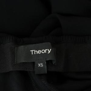 Theory POWDER CREPE SKT PANT パンツ ワイド フレア イージー XS 黒 ブラック