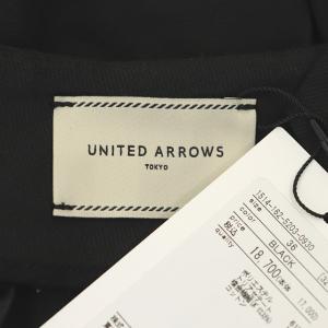UNITED ARROWS P/TA シャイニー ドライ スリムパンツ テーパードパンツ 36 黒 ブラック