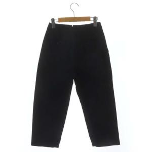 MARGARET HOWELL COTTON LINEN SILK アンクルパンツ ワイド 1 黒 ブラック