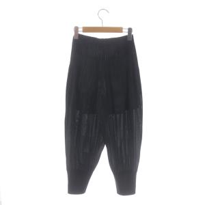 PLEATS PLEASE ISSEY MIYAKE プリーツ サルエル イージーパンツ 1 ブラック